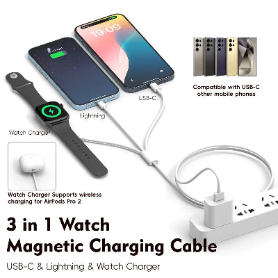 3 in 1 Type-C Kabel / Apple Watch